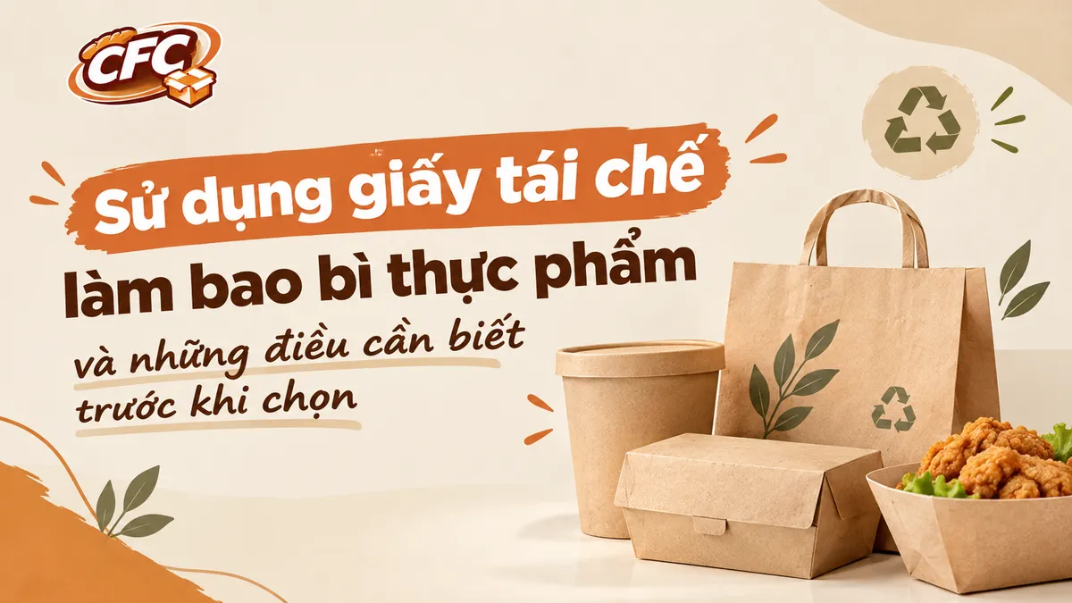 Giấy Tái Chế Có Dùng Được Cho Bao Bì Thực Phẩm Không? Những Điều Cần Biết